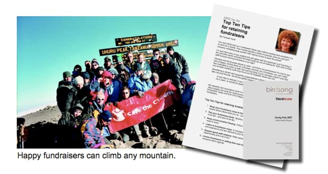 Happy Fundraisers can climb any mountain.