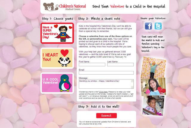 The landing page.