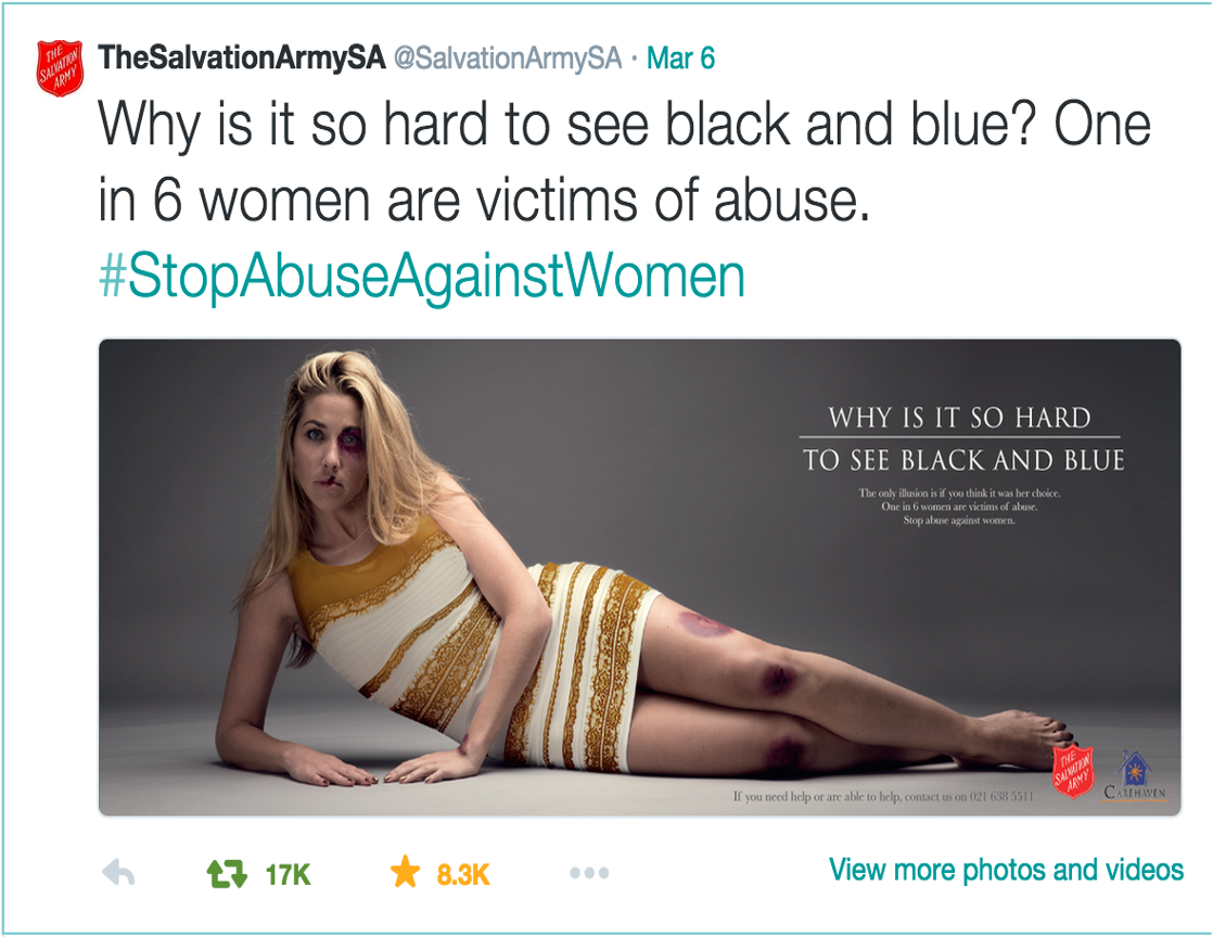 black and blue dress viral Black/blue or white/gold? Dress debate goes viral